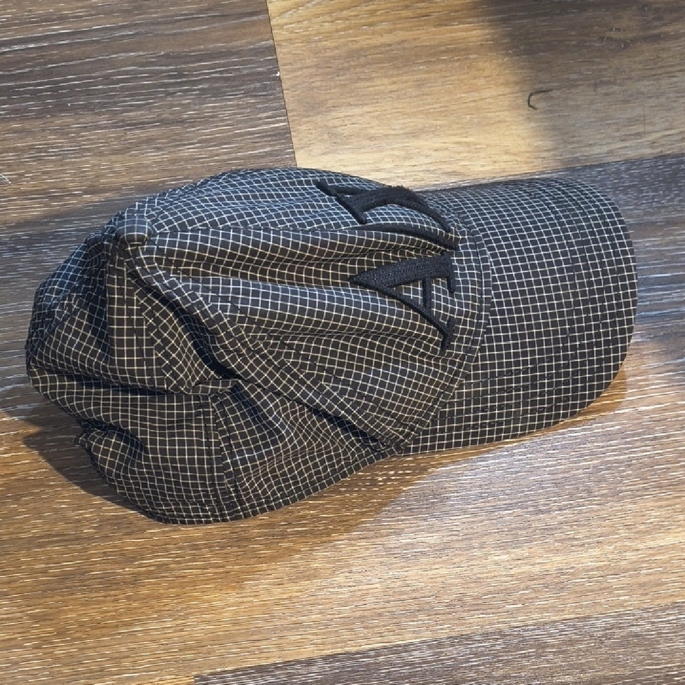 Armani Exchange Dark Grid Pattern Cap - image 5